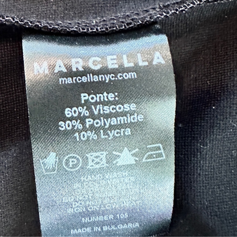 Marcella Manhattan dress Size M. NWT. Elegant Black One-Shoulder Dress - Picture 12 of 12